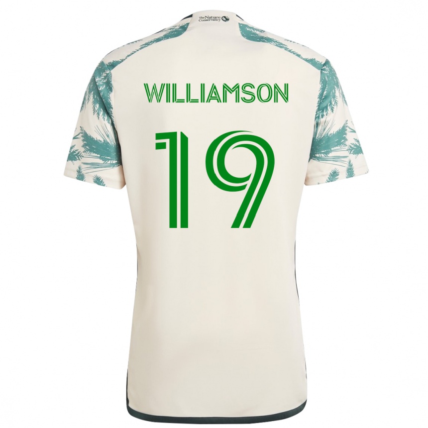 Hombre Fútbol Camiseta Eryk Williamson #19 Beige Marrón 2ª Equipación 2024/25 Argentina