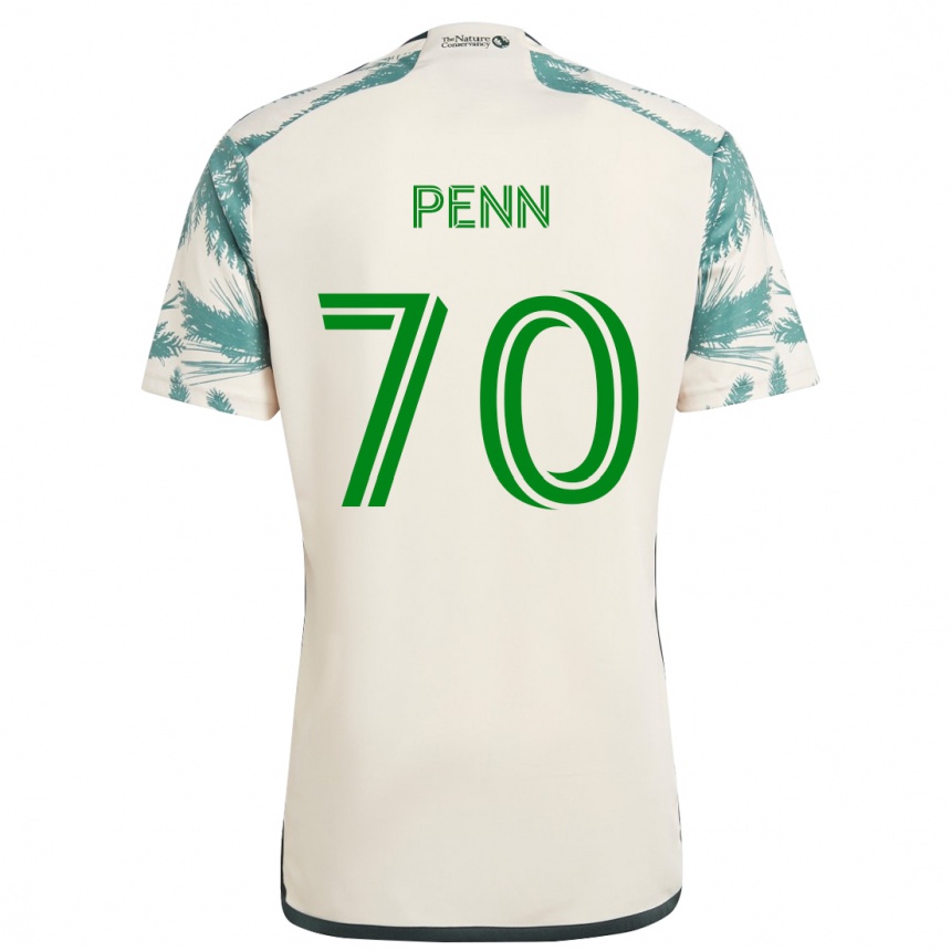 Hombre Fútbol Camiseta Josh Penn #70 Beige Marrón 2ª Equipación 2024/25 Argentina