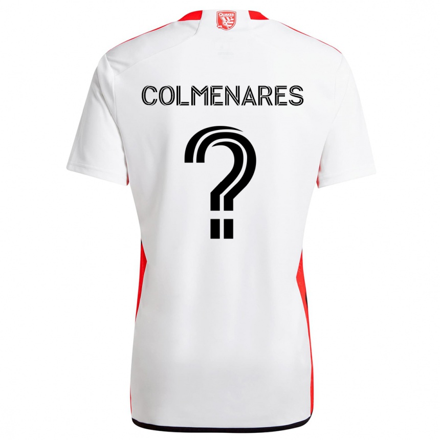 Hombre Fútbol Camiseta Mateo Colmenares #0 Blanco Rojo 2ª Equipación 2024/25 Argentina