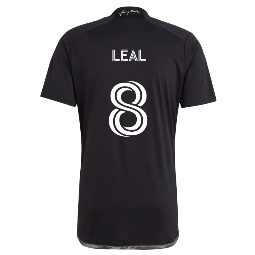 Hombre Fútbol Camiseta Randall Leal #8 Negro 2ª Equipación 2024/25 Argentina