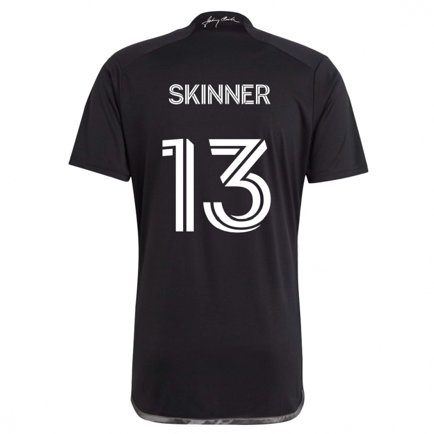 Hombre Fútbol Camiseta Joey Skinner #13 Negro 2ª Equipación 2024/25 Argentina