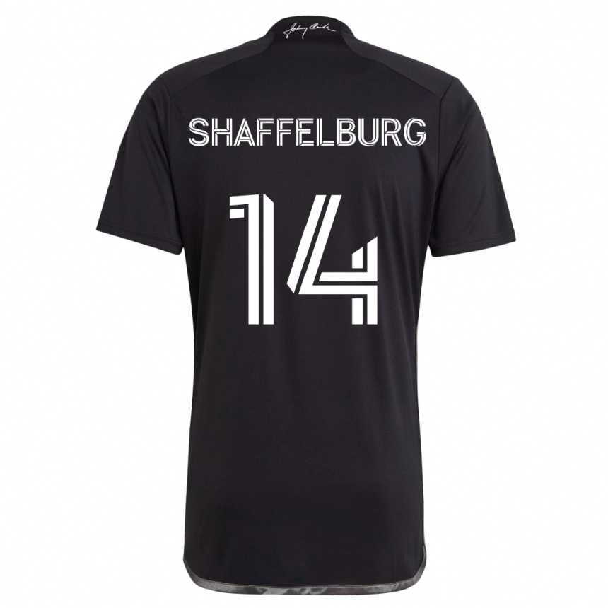 Hombre Fútbol Camiseta Jacob Shaffelburg #14 Negro 2ª Equipación 2024/25 Argentina