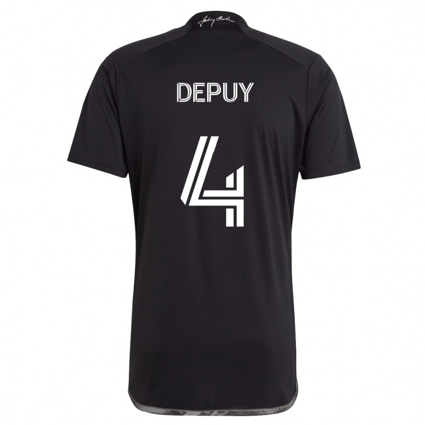 Hombre Fútbol Camiseta Nick Depuy #4 Negro 2ª Equipación 2024/25 Argentina