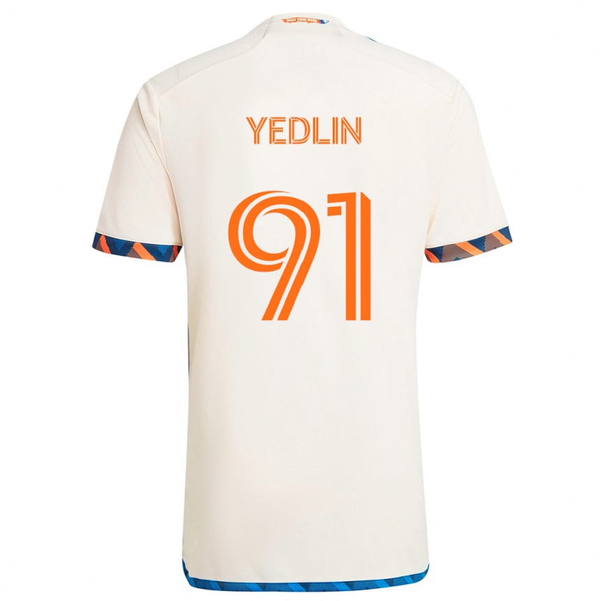 Hombre Fútbol Camiseta Deandre Yedlin #91 Blanco Naranja 2ª Equipación 2024/25 Argentina