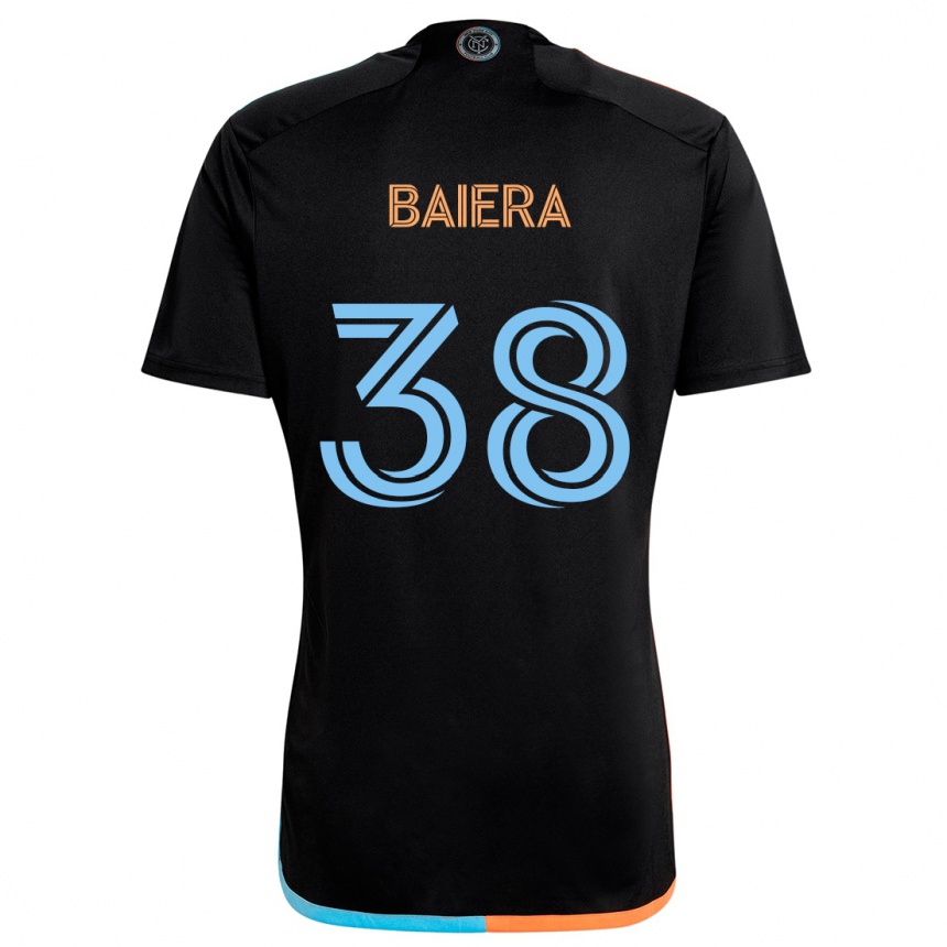 Hombre Fútbol Camiseta Drew Baiera #38 Negro Naranja Azul 2ª Equipación 2024/25 Argentina