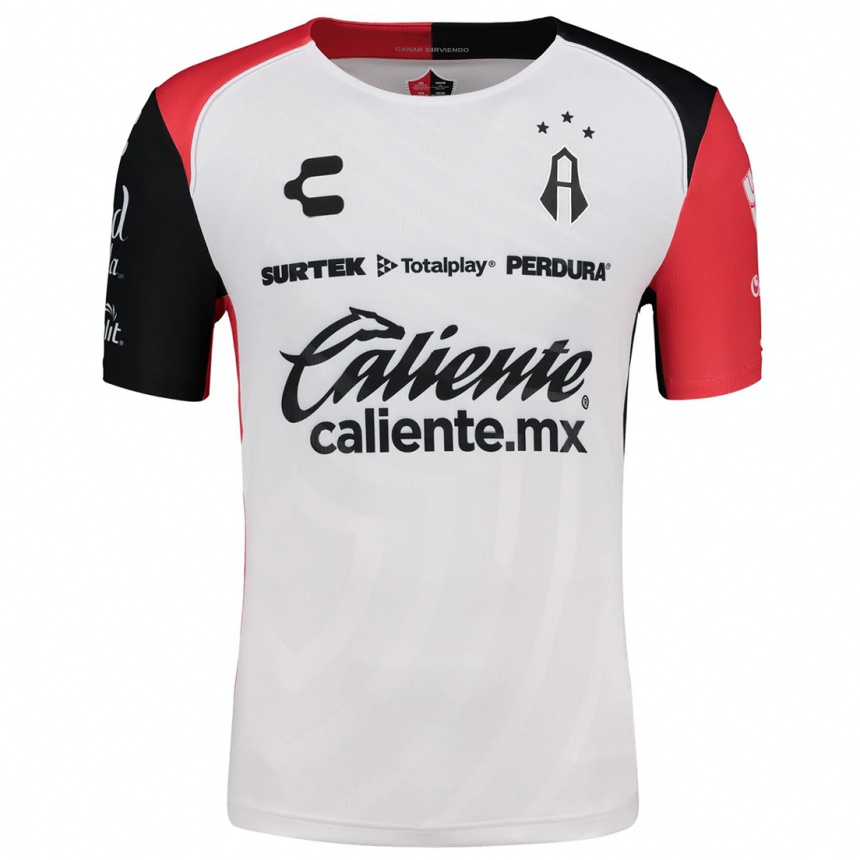 Hombre Fútbol Camiseta Raymundo Fulgencio #7 Blanco Rojo Negro 2ª Equipación 2024/25 Argentina