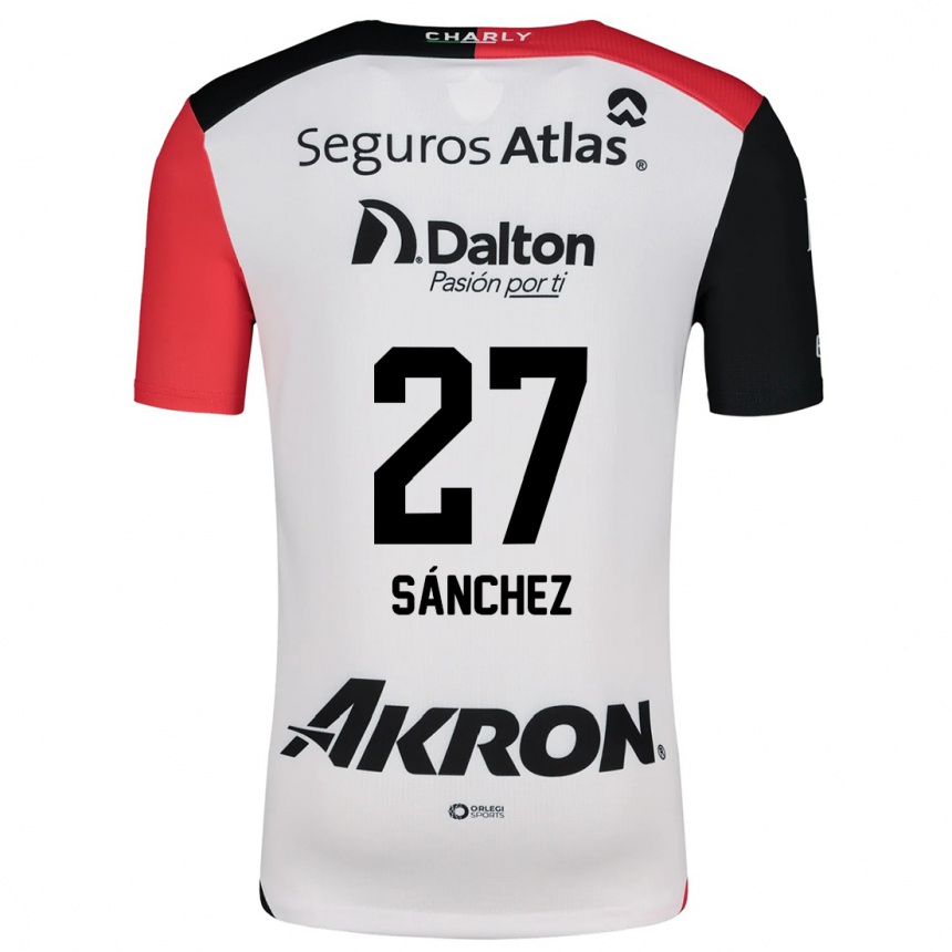 Hombre Fútbol Camiseta Antonio Sánchez #27 Blanco Rojo Negro 2ª Equipación 2024/25 Argentina