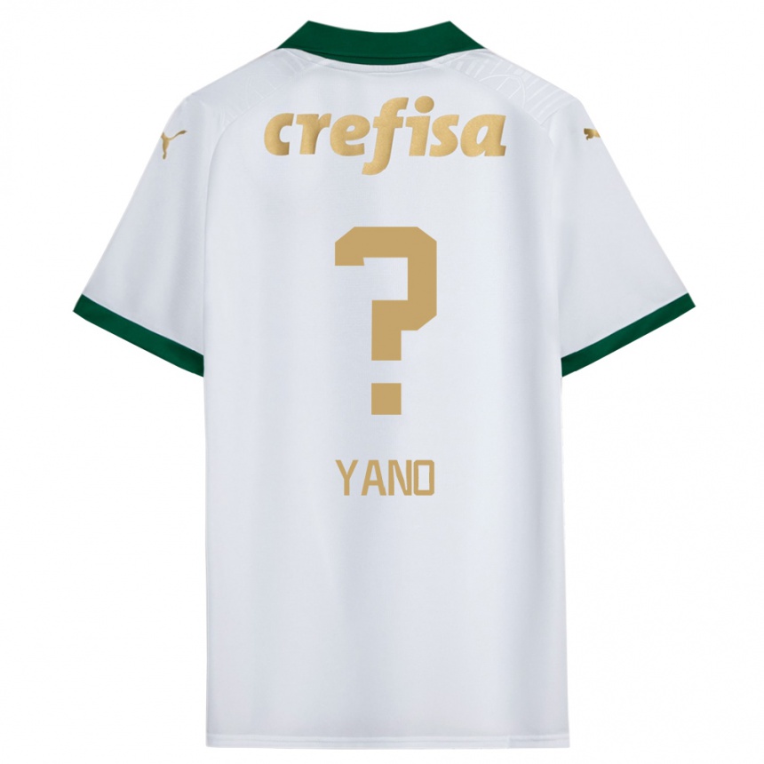 Hombre Fútbol Camiseta Luiz Yano #0 Blanco Verde 2ª Equipación 2024/25 Argentina