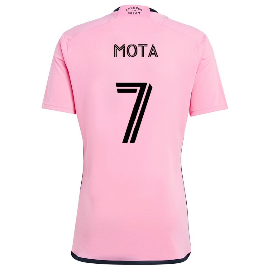 Mujer Fútbol Camiseta Jean Mota #7 Rosa 1ª Equipación 2024/25 Argentina