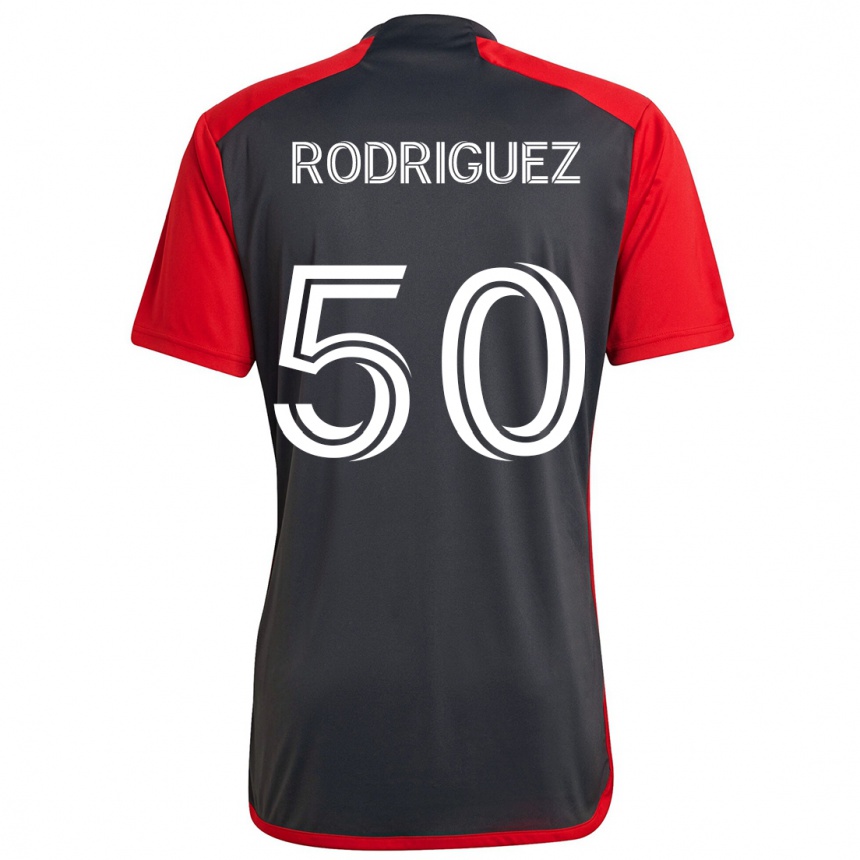 Mujer Fútbol Camiseta Abraham Rodriguez #50 Rojo Grayn 1ª Equipación 2024/25 Argentina