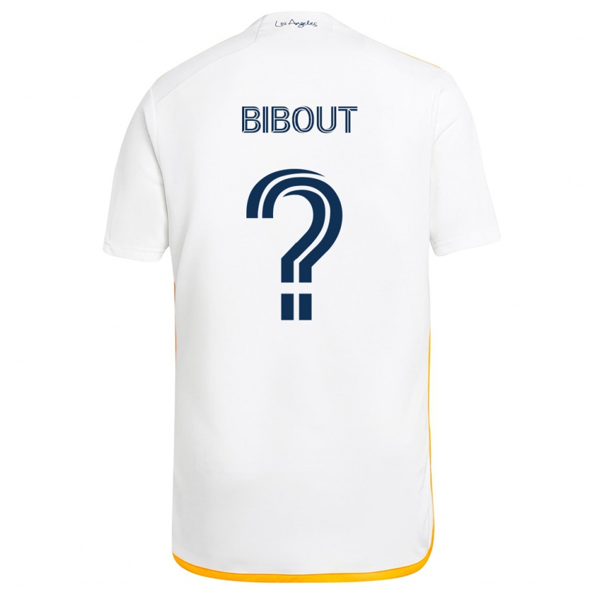 Mujer Fútbol Camiseta Aaron Bibout #0 Blanco Amarillo 1ª Equipación 2024/25 Argentina