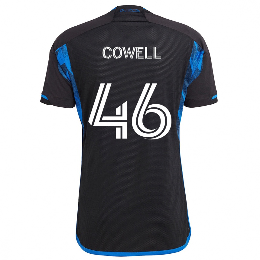 Mujer Fútbol Camiseta Chance Cowell #46 Azul Negro 1ª Equipación 2024/25 Argentina