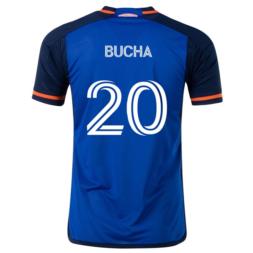 Mujer Fútbol Camiseta Pavel Bucha #20 Azul Blanco 1ª Equipación 2024/25 Argentina