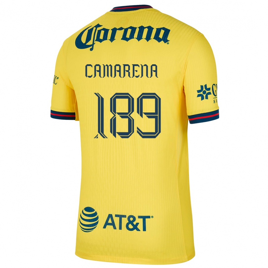 Mujer Fútbol Camiseta Luis Camarena #189 Amarillo Azul 1ª Equipación 2024/25 Argentina