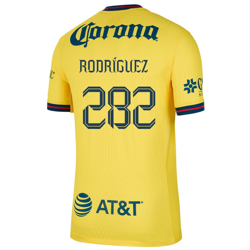 Mujer Fútbol Camiseta Francisco Rodríguez #282 Amarillo Azul 1ª Equipación 2024/25 Argentina