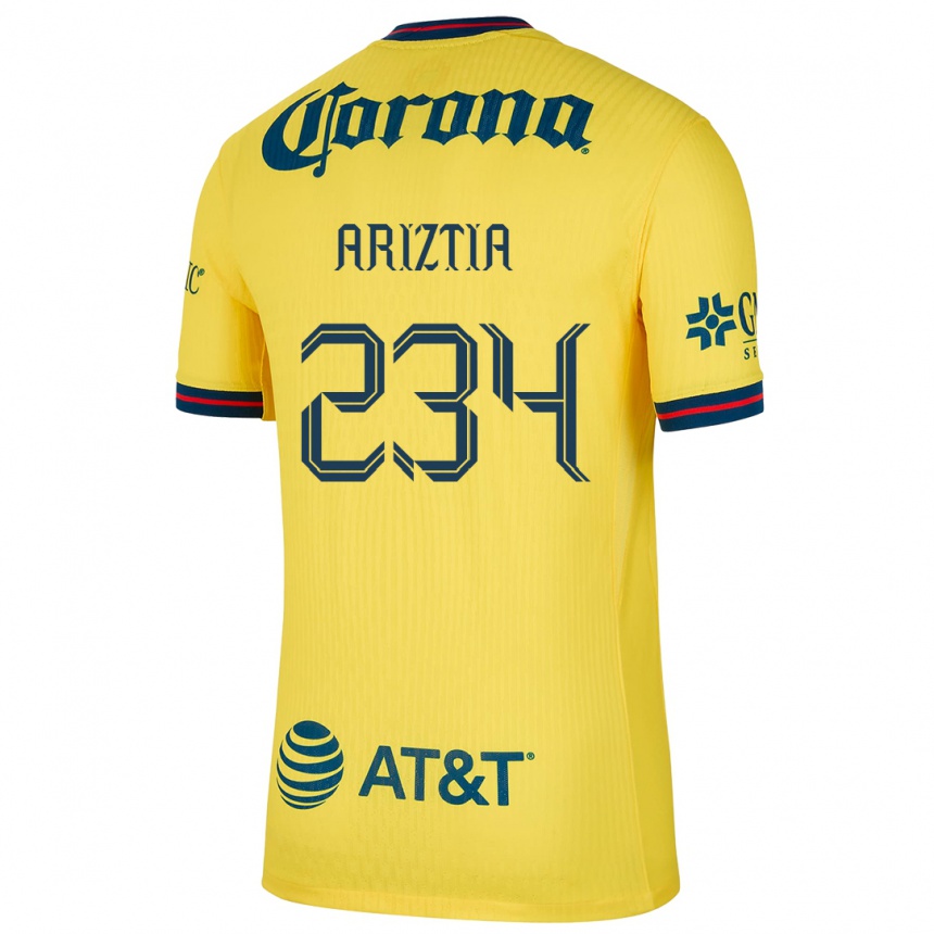 Mujer Fútbol Camiseta Íñigo Ariztia #234 Amarillo Azul 1ª Equipación 2024/25 Argentina