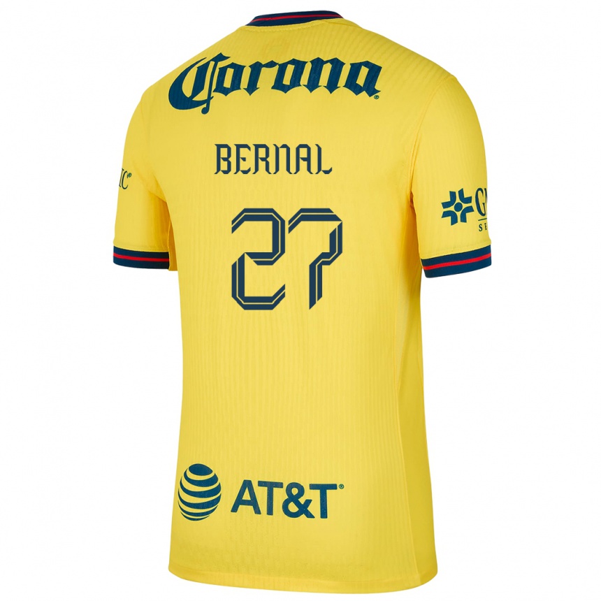 Mujer Fútbol Camiseta Mayra Pelayo Bernal #27 Amarillo Azul 1ª Equipación 2024/25 Argentina