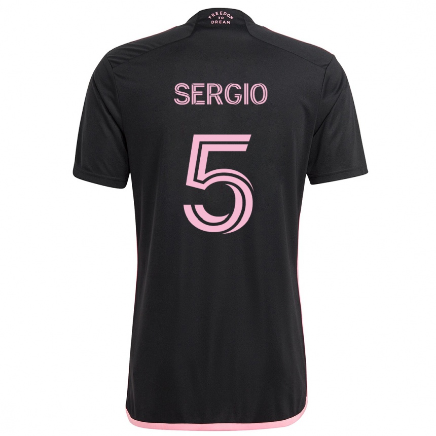 Mujer Fútbol Camiseta Sergio Busquets #5 Negro 2ª Equipación 2024/25 Argentina