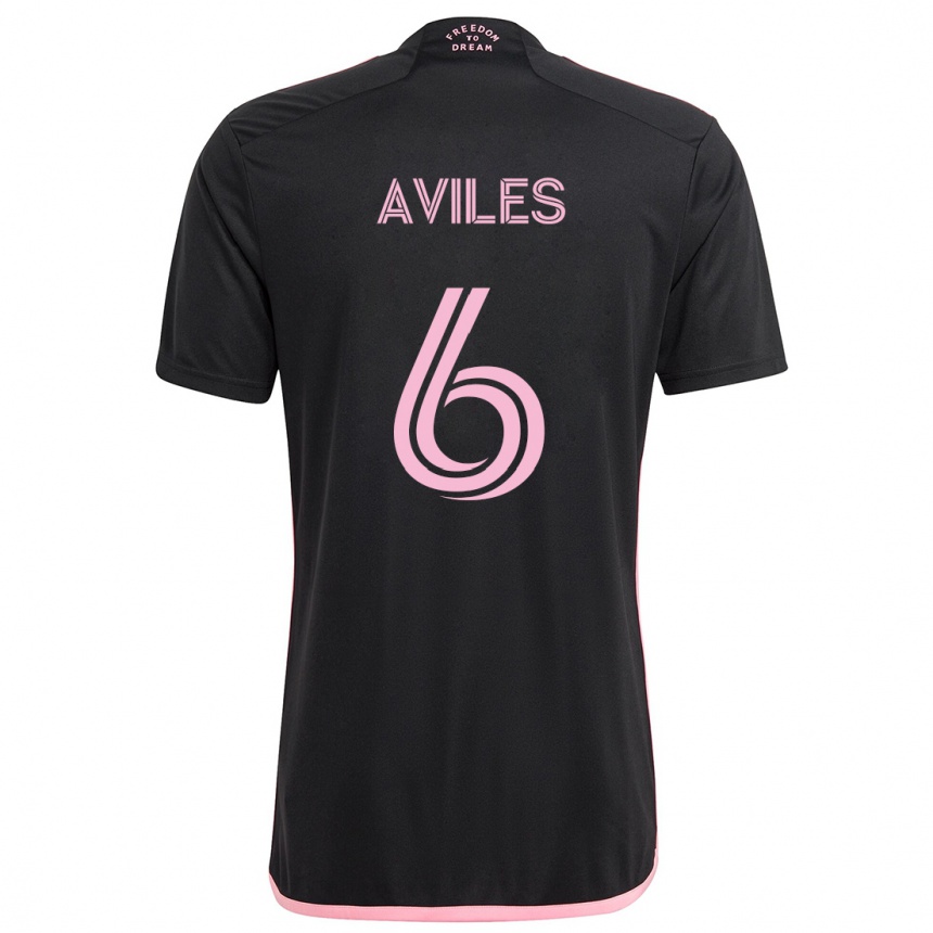 Mujer Fútbol Camiseta Tomás Avilés #6 Negro 2ª Equipación 2024/25 Argentina