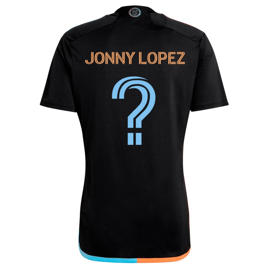 Mujer Fútbol Camiseta Jonny Lopez #0 Negro Naranja Azul 2ª Equipación 2024/25 Argentina