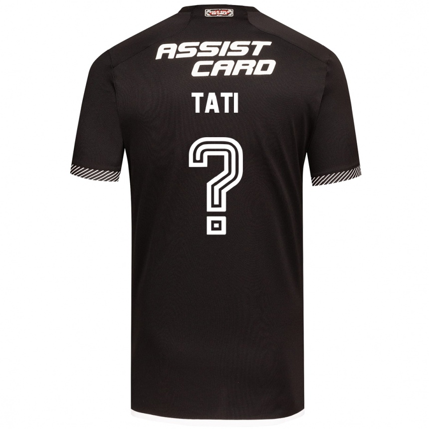 Mujer Fútbol Camiseta David Tati #0 Blanco Negro 2ª Equipación 2024/25 Argentina