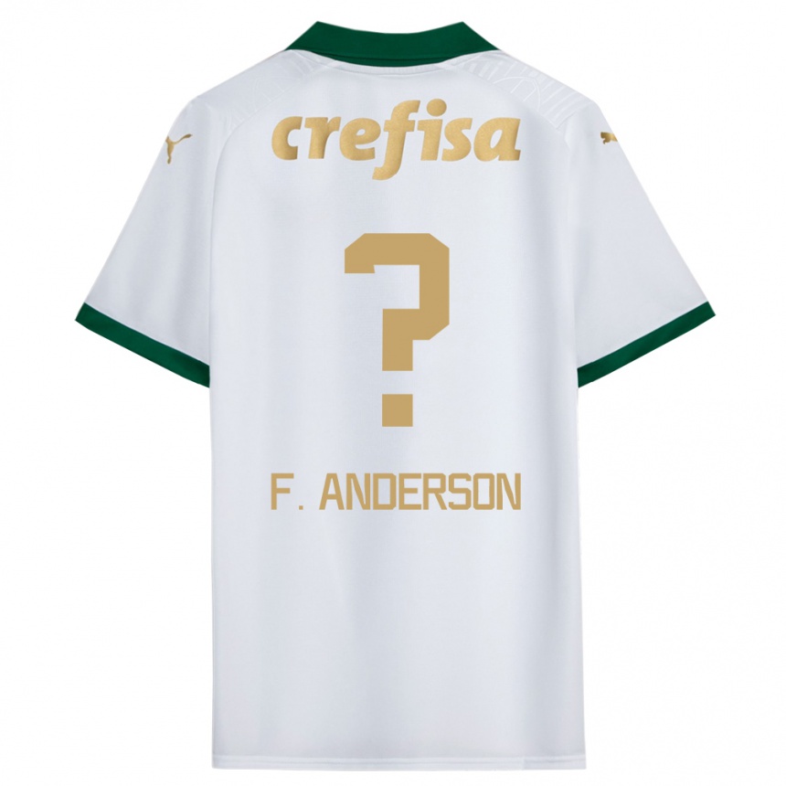 Mujer Fútbol Camiseta Felipe Anderson #0 Blanco Verde 2ª Equipación 2024/25 Argentina