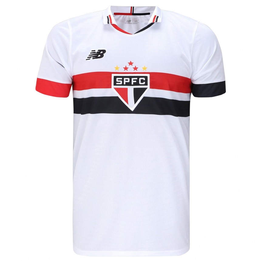 Niño Fútbol Camiseta Ryan Felipe #0 Blanco Rojo Negro 1ª Equipación 2024/25 Argentina