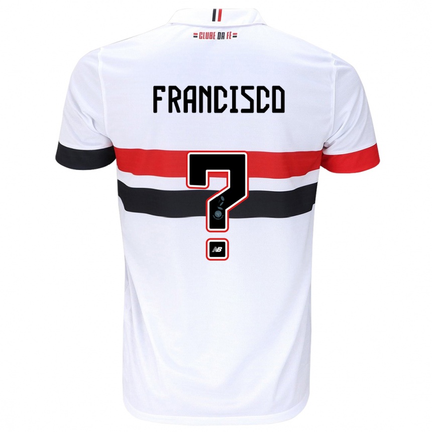 Niño Fútbol Camiseta Ryan Francisco #0 Blanco Rojo Negro 1ª Equipación 2024/25 Argentina