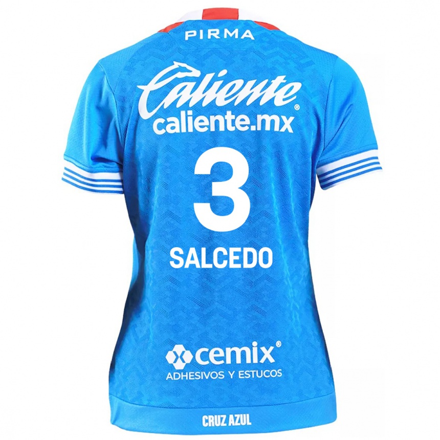 Niño Fútbol Camiseta Carlos Salcedo #3 Cielo Azul 1ª Equipación 2024/25 Argentina