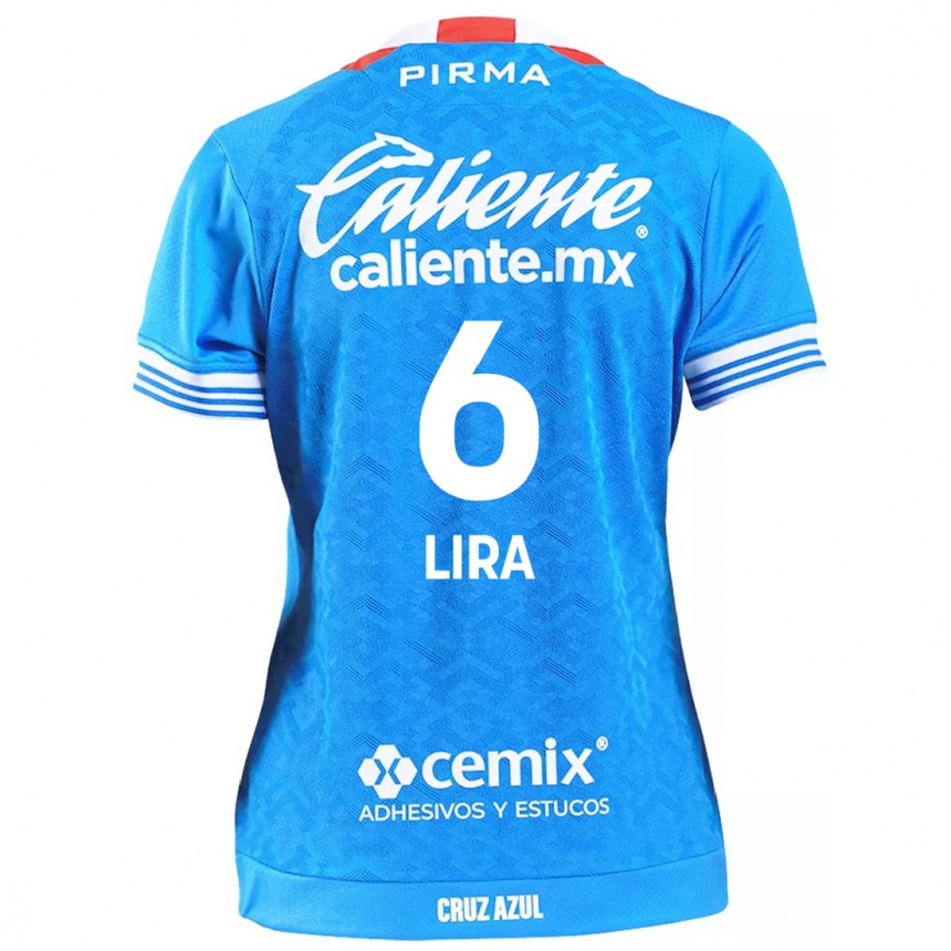 Niño Fútbol Camiseta Érik Lira #6 Cielo Azul 1ª Equipación 2024/25 Argentina