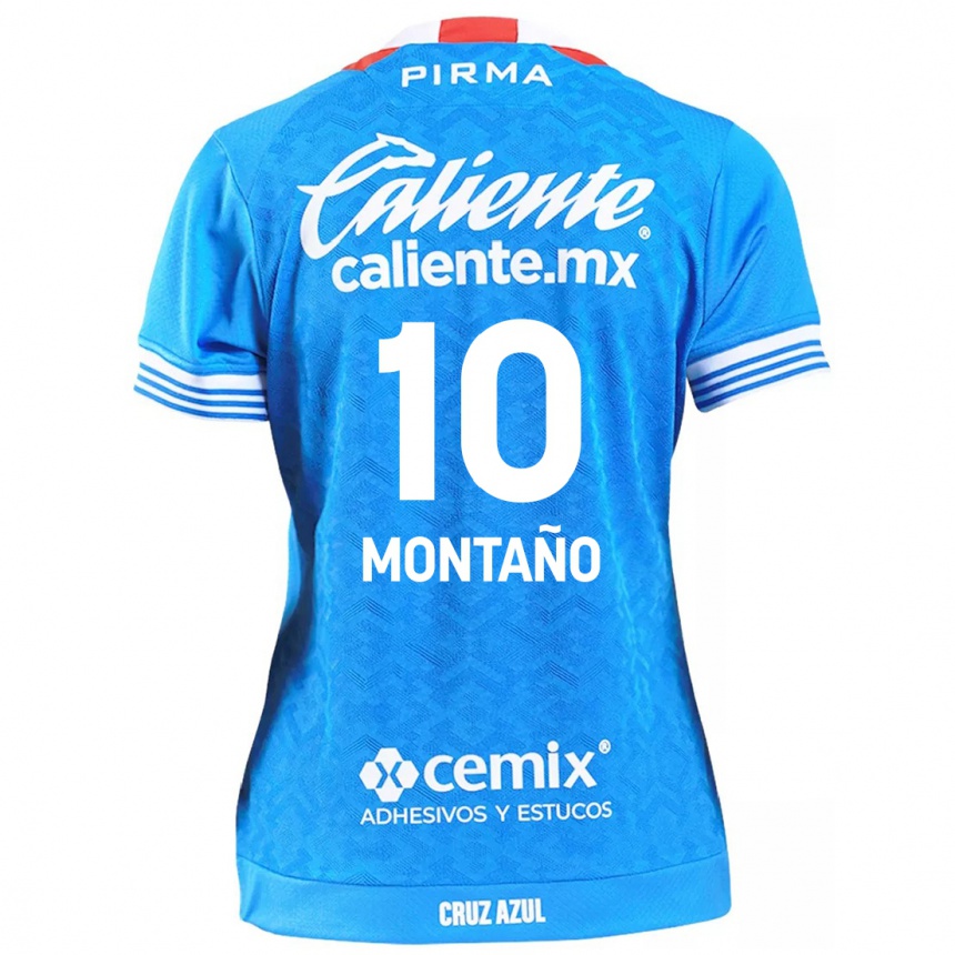 Niño Fútbol Camiseta Andrés Montaño #10 Cielo Azul 1ª Equipación 2024/25 Argentina