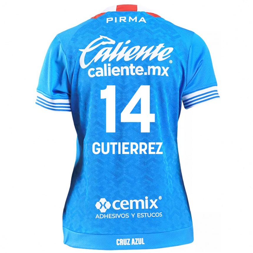 Niño Fútbol Camiseta Alexis Gutiérrez #14 Cielo Azul 1ª Equipación 2024/25 Argentina