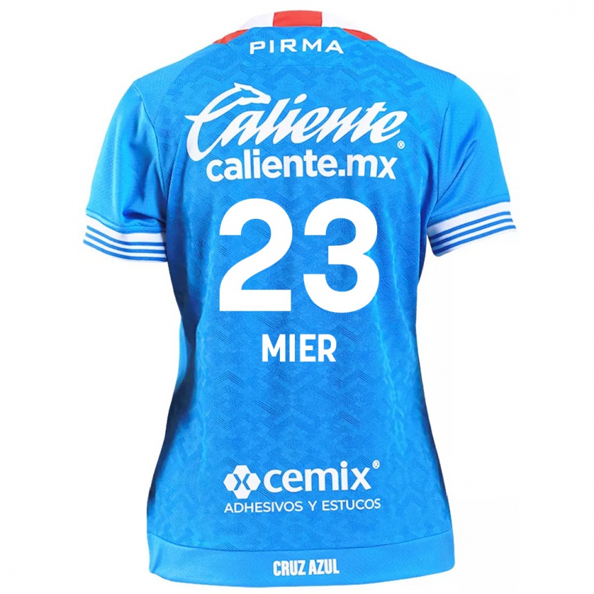 Niño Fútbol Camiseta Kevin Mier #23 Cielo Azul 1ª Equipación 2024/25 Argentina