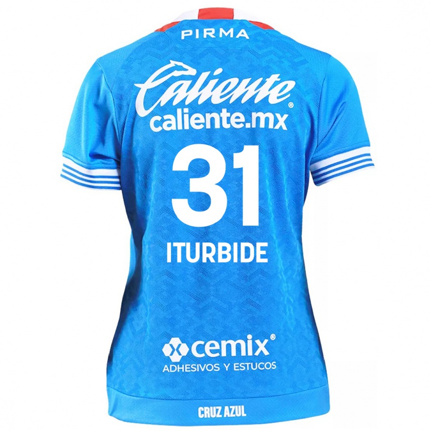 Niño Fútbol Camiseta Luis Iturbide #31 Cielo Azul 1ª Equipación 2024/25 Argentina