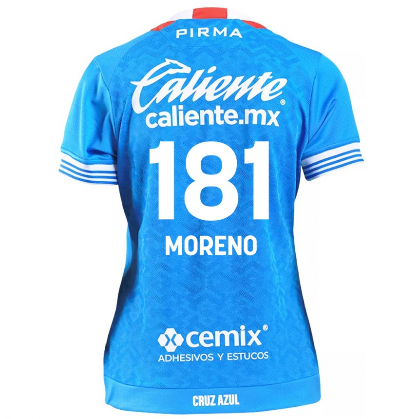 Niño Fútbol Camiseta Roberto Moreno #181 Cielo Azul 1ª Equipación 2024/25 Argentina