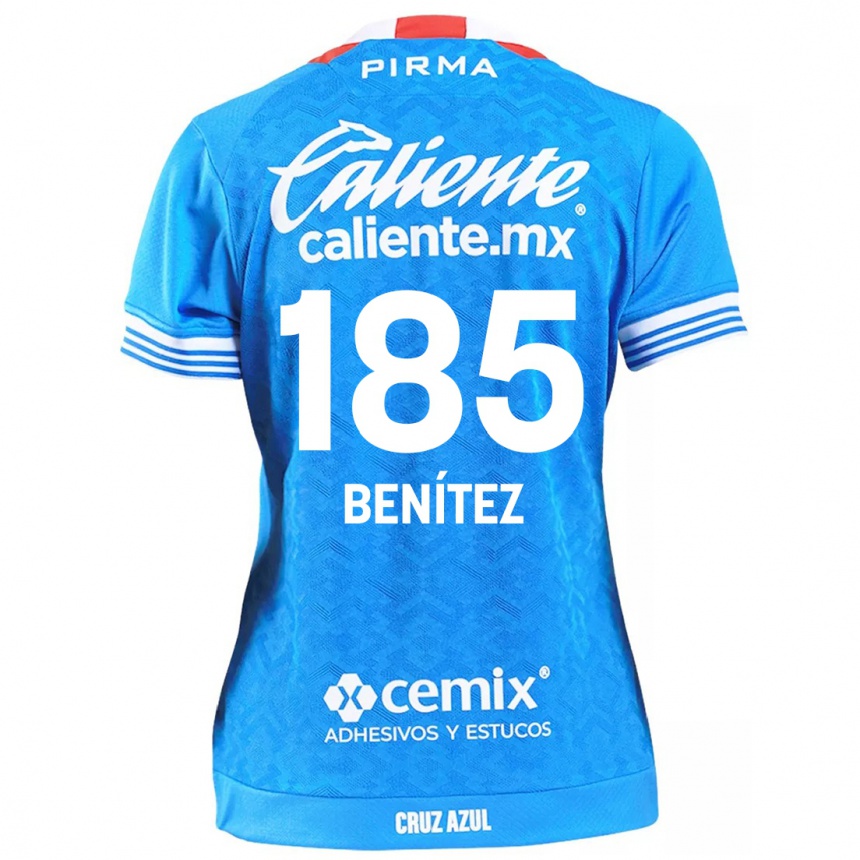 Niño Fútbol Camiseta Cristopher Benítez #185 Cielo Azul 1ª Equipación 2024/25 Argentina