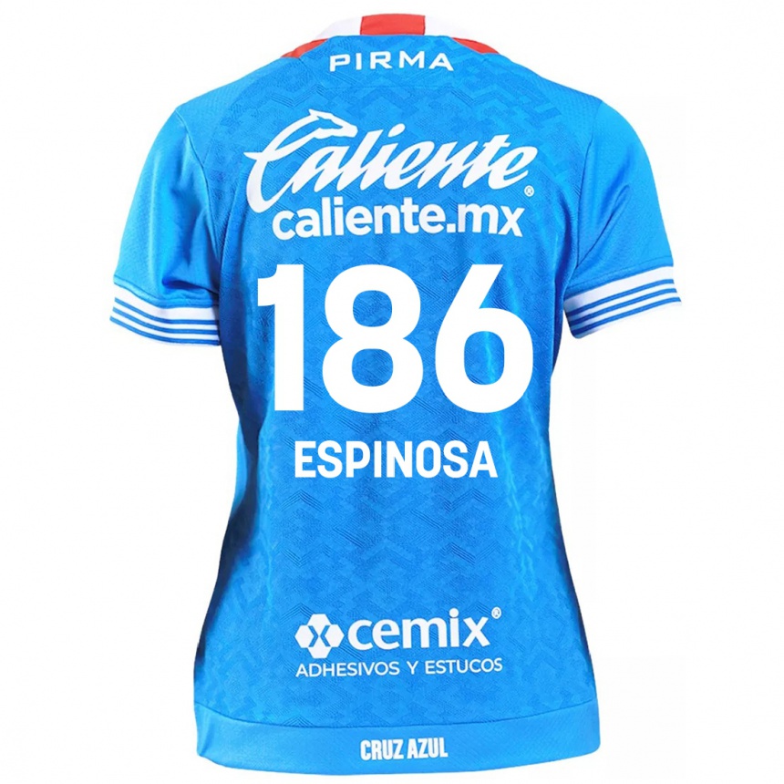 Niño Fútbol Camiseta Brandón Espinosa #186 Cielo Azul 1ª Equipación 2024/25 Argentina