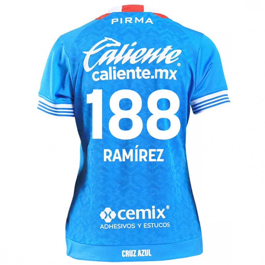 Niño Fútbol Camiseta Diego Ramírez #188 Cielo Azul 1ª Equipación 2024/25 Argentina