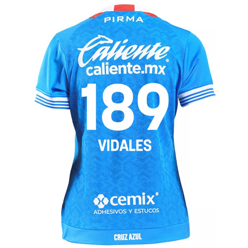 Niño Fútbol Camiseta Álvaro Vidales #189 Cielo Azul 1ª Equipación 2024/25 Argentina