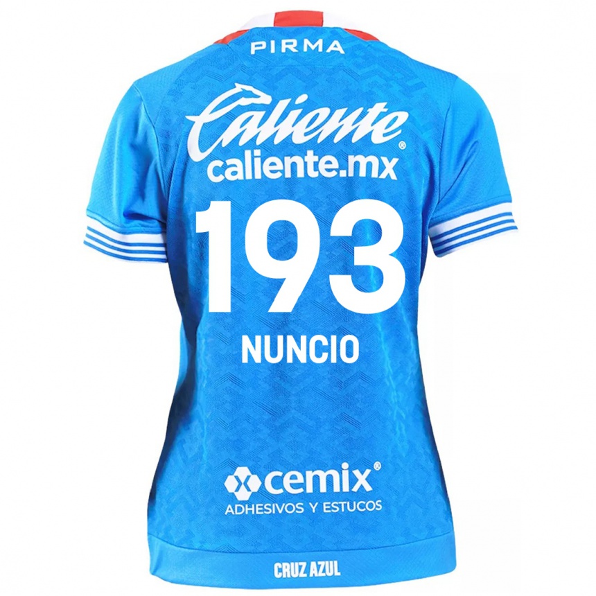 Niño Fútbol Camiseta Jorge Nuncio #193 Cielo Azul 1ª Equipación 2024/25 Argentina