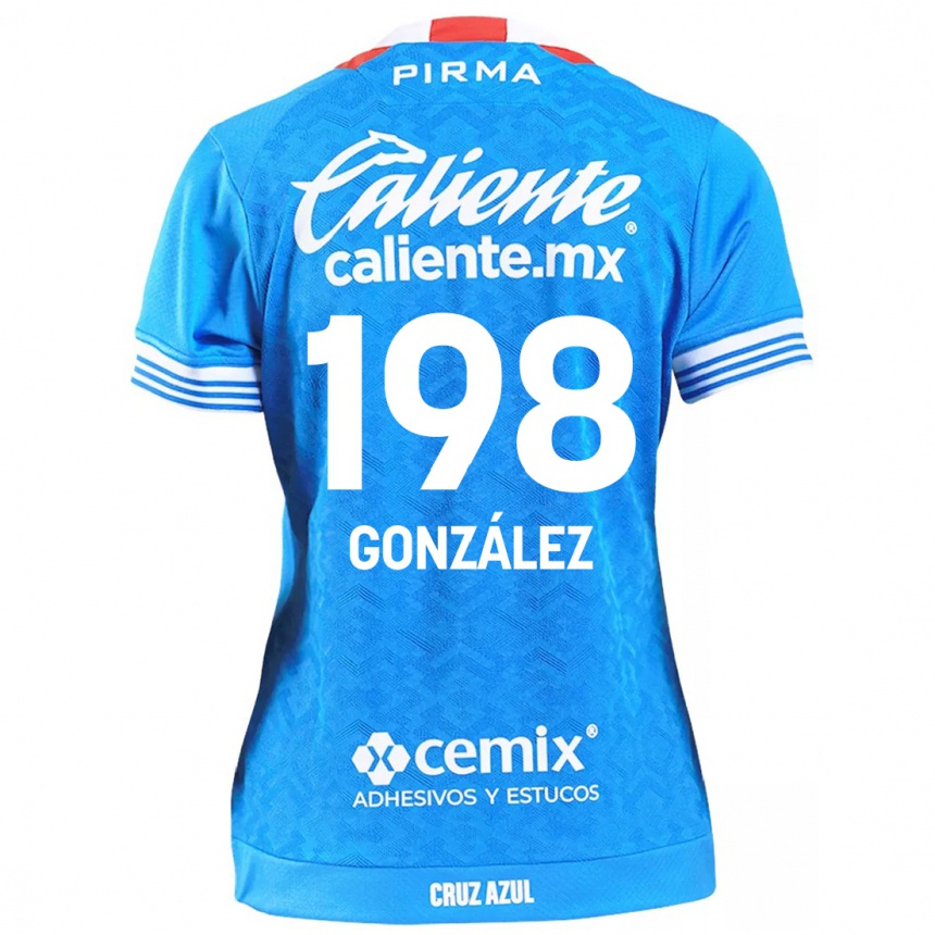 Niño Fútbol Camiseta Kenneth González #198 Cielo Azul 1ª Equipación 2024/25 Argentina