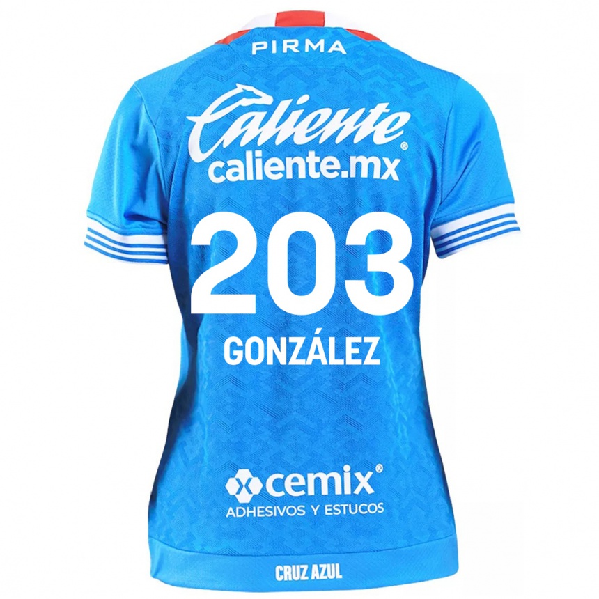 Niño Fútbol Camiseta Rogelio González #203 Cielo Azul 1ª Equipación 2024/25 Argentina