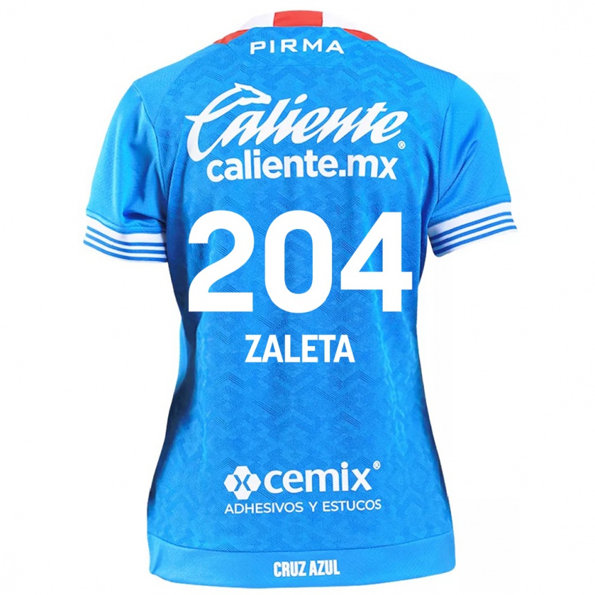 Niño Fútbol Camiseta Mauro Zaleta #204 Cielo Azul 1ª Equipación 2024/25 Argentina