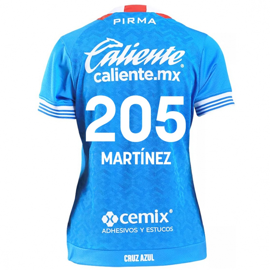 Niño Fútbol Camiseta César Martínez #205 Cielo Azul 1ª Equipación 2024/25 Argentina