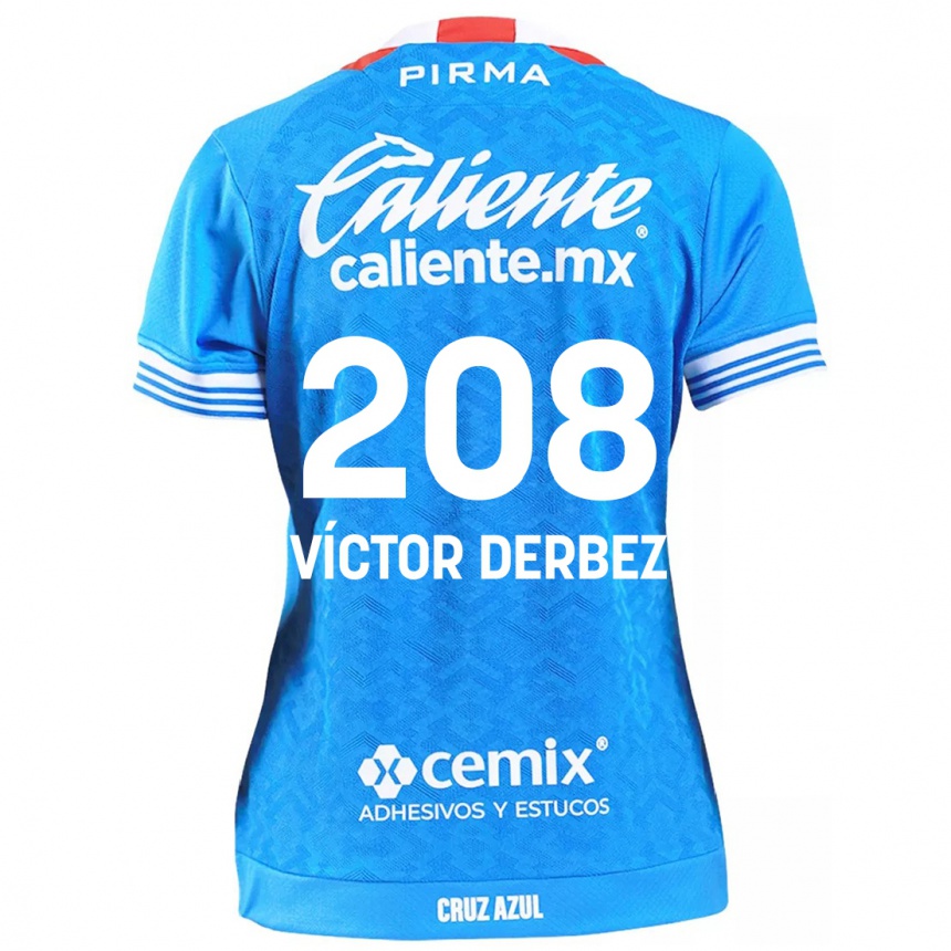 Niño Fútbol Camiseta Louis Víctor Derbez #208 Cielo Azul 1ª Equipación 2024/25 Argentina