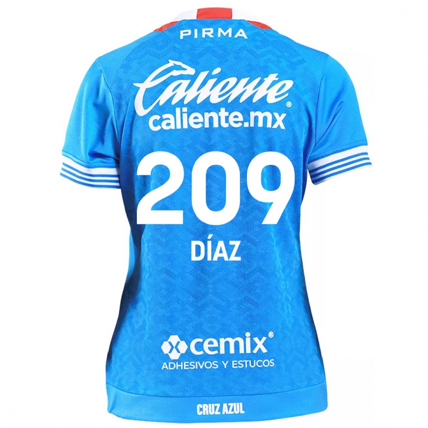 Niño Fútbol Camiseta Josué Díaz #209 Cielo Azul 1ª Equipación 2024/25 Argentina