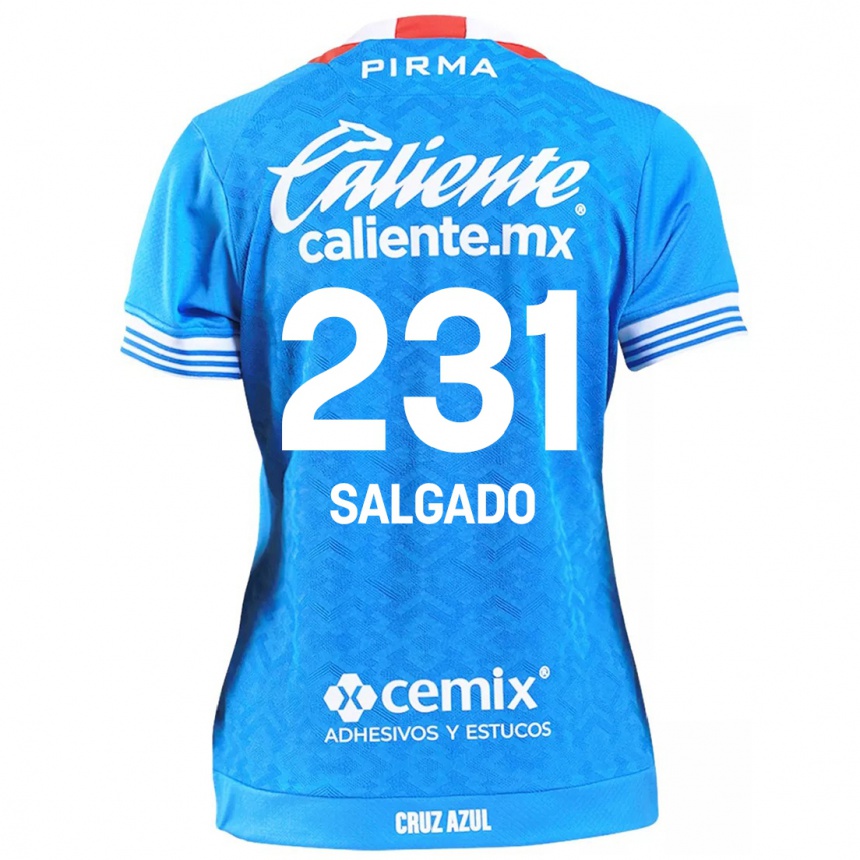 Niño Fútbol Camiseta Bruno Salgado #231 Cielo Azul 1ª Equipación 2024/25 Argentina