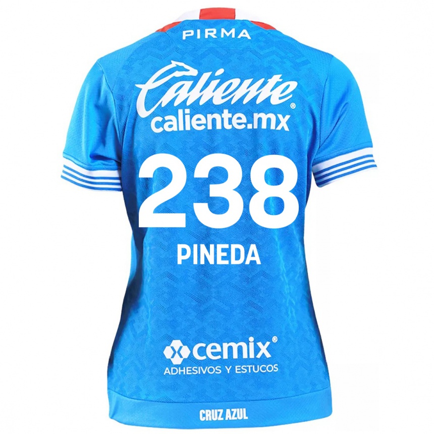 Niño Fútbol Camiseta Zadiel Pineda #238 Cielo Azul 1ª Equipación 2024/25 Argentina