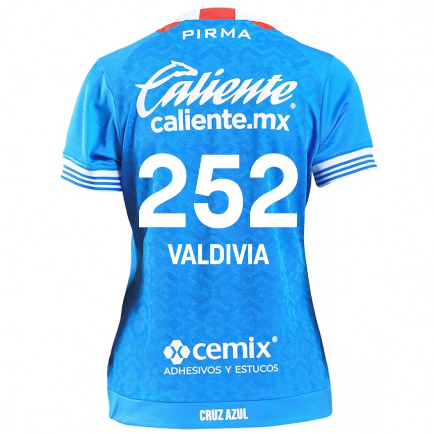 Niño Fútbol Camiseta Christian Valdivia #252 Cielo Azul 1ª Equipación 2024/25 Argentina