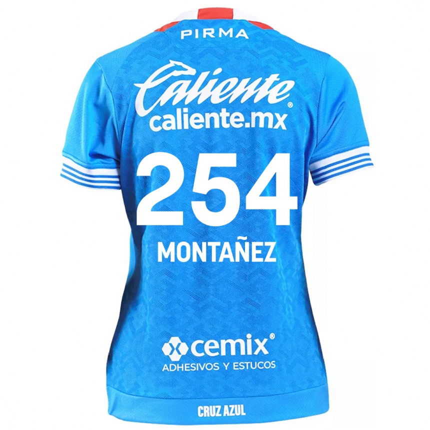 Niño Fútbol Camiseta Humberto Montañez #254 Cielo Azul 1ª Equipación 2024/25 Argentina